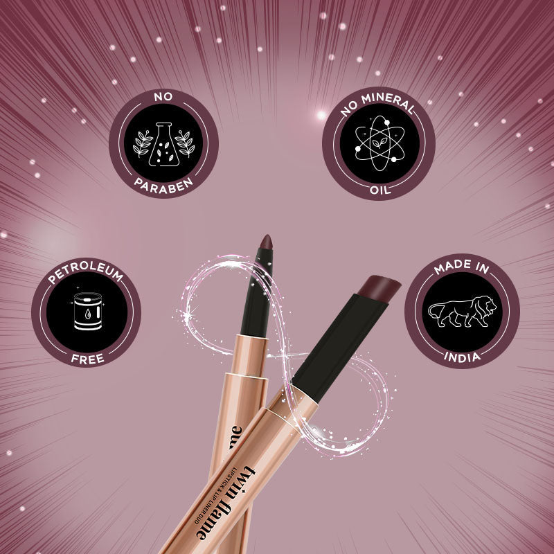 TWIN FLAME- LIPSTICK & LIP LINER DUO