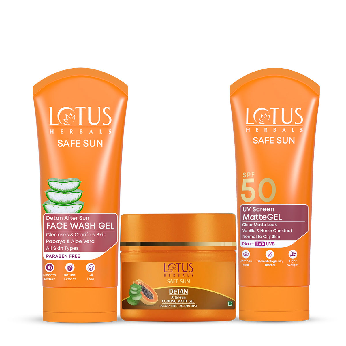 Safe Sun Suncare Trio for Oily Skin Combo