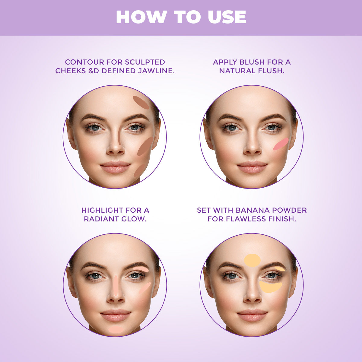 Proedit Power Trio Face Palette 6*2.2g