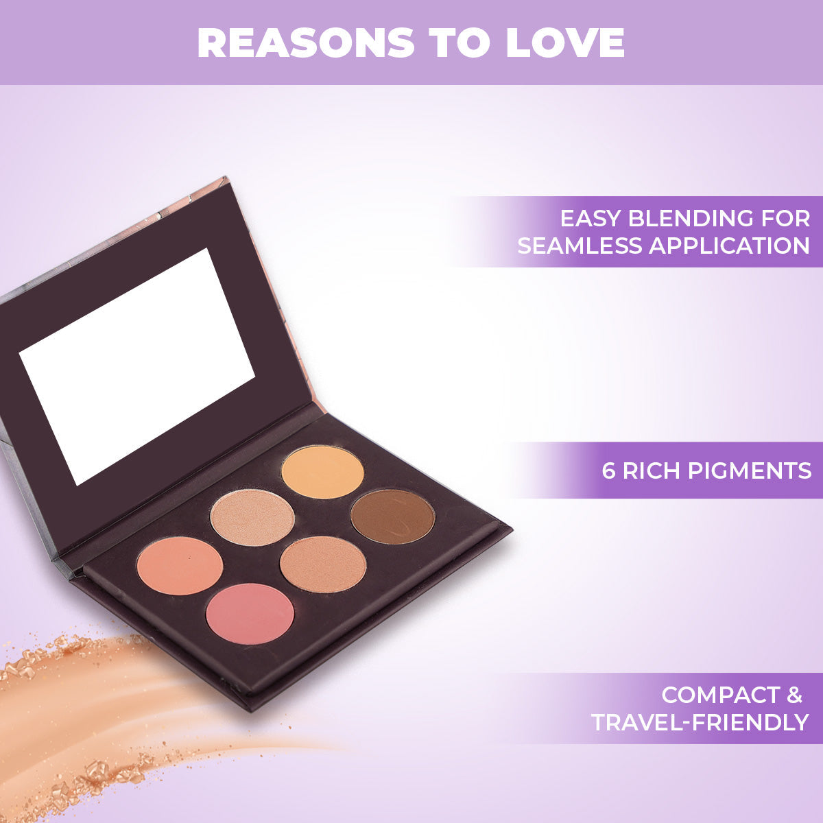 Proedit Power Trio Face Palette 6*2.2g