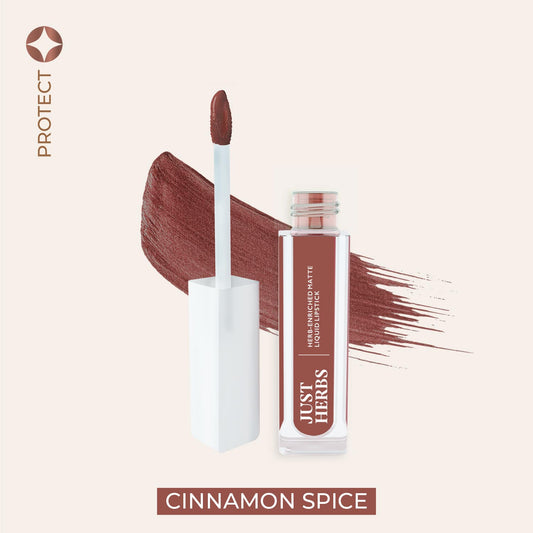 【Just Herbs】 Herb-enriched Matte Liquid Lipstick 15 Cinnamon Spice