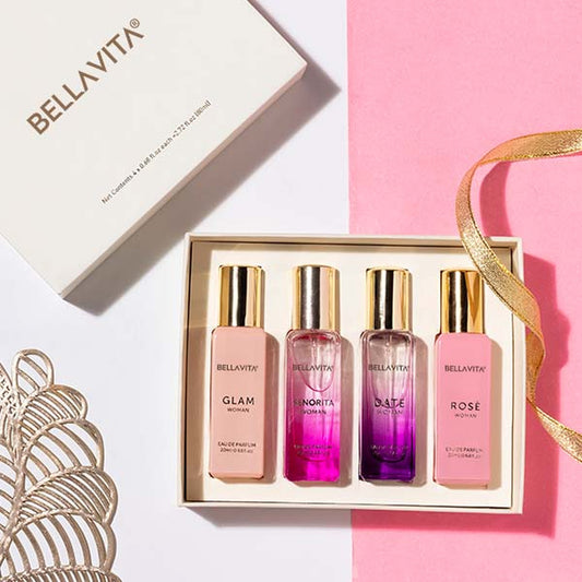 【Bella Vita】 Luxury Perfume Gift Set For Women - 4 x 20ml｜ラグジュアリー ウィメン パフューム ギフトセット｜20ml