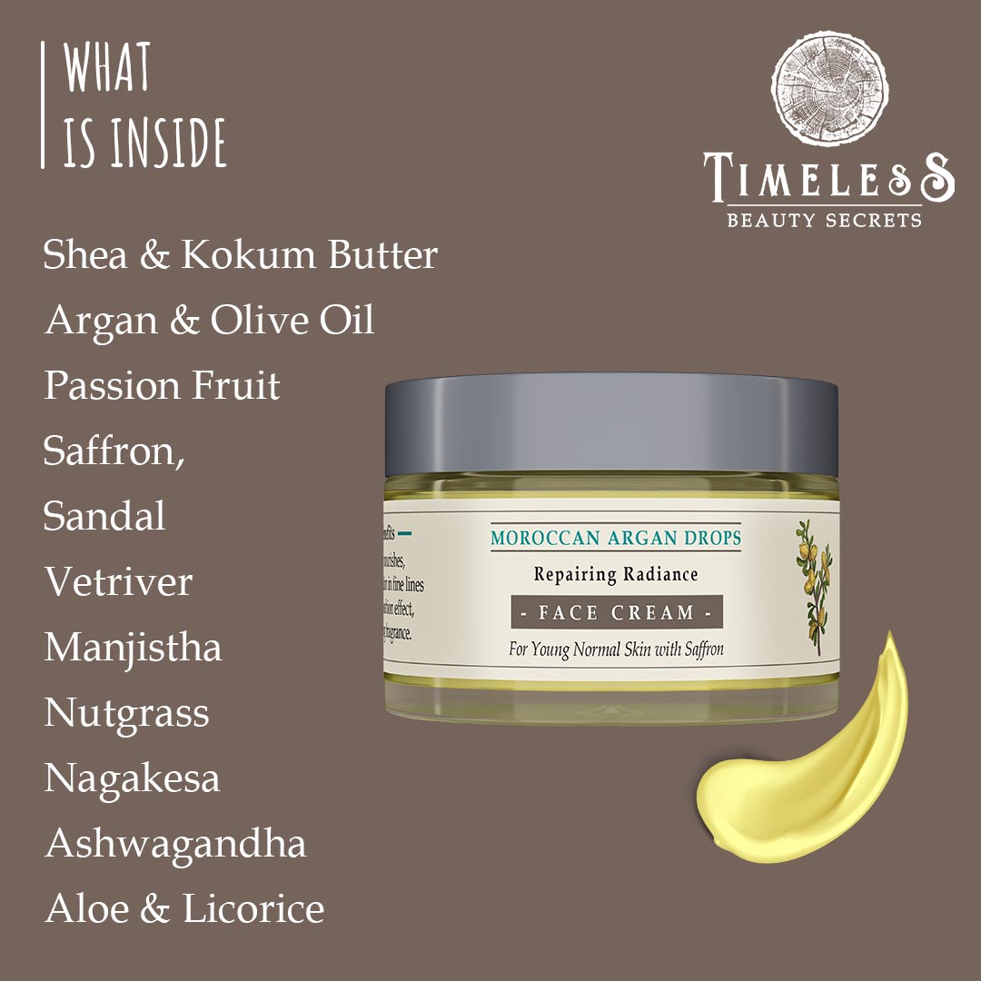 Moroccan Argan Drops Repairing Radiance Face Cream For Normal Skin 30g
