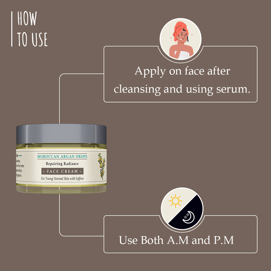 Moroccan Argan Drops Repairing Radiance Face Cream For Normal Skin 50g