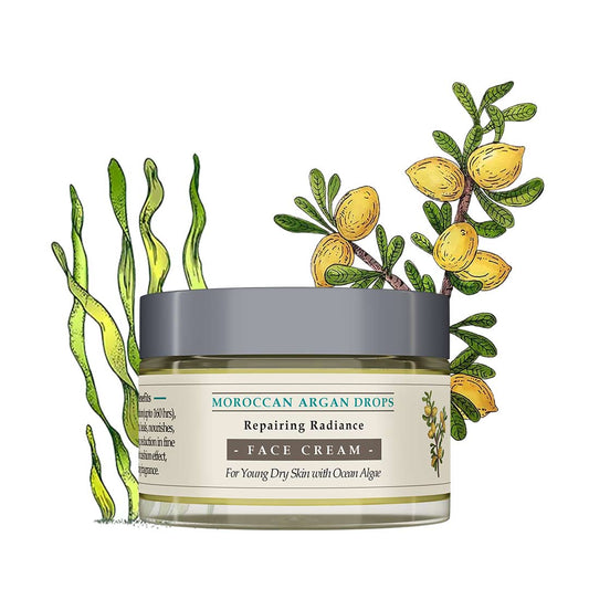 Moroccan Argan Drops Repairing Radiance Face Cream For Dry Skin 50g