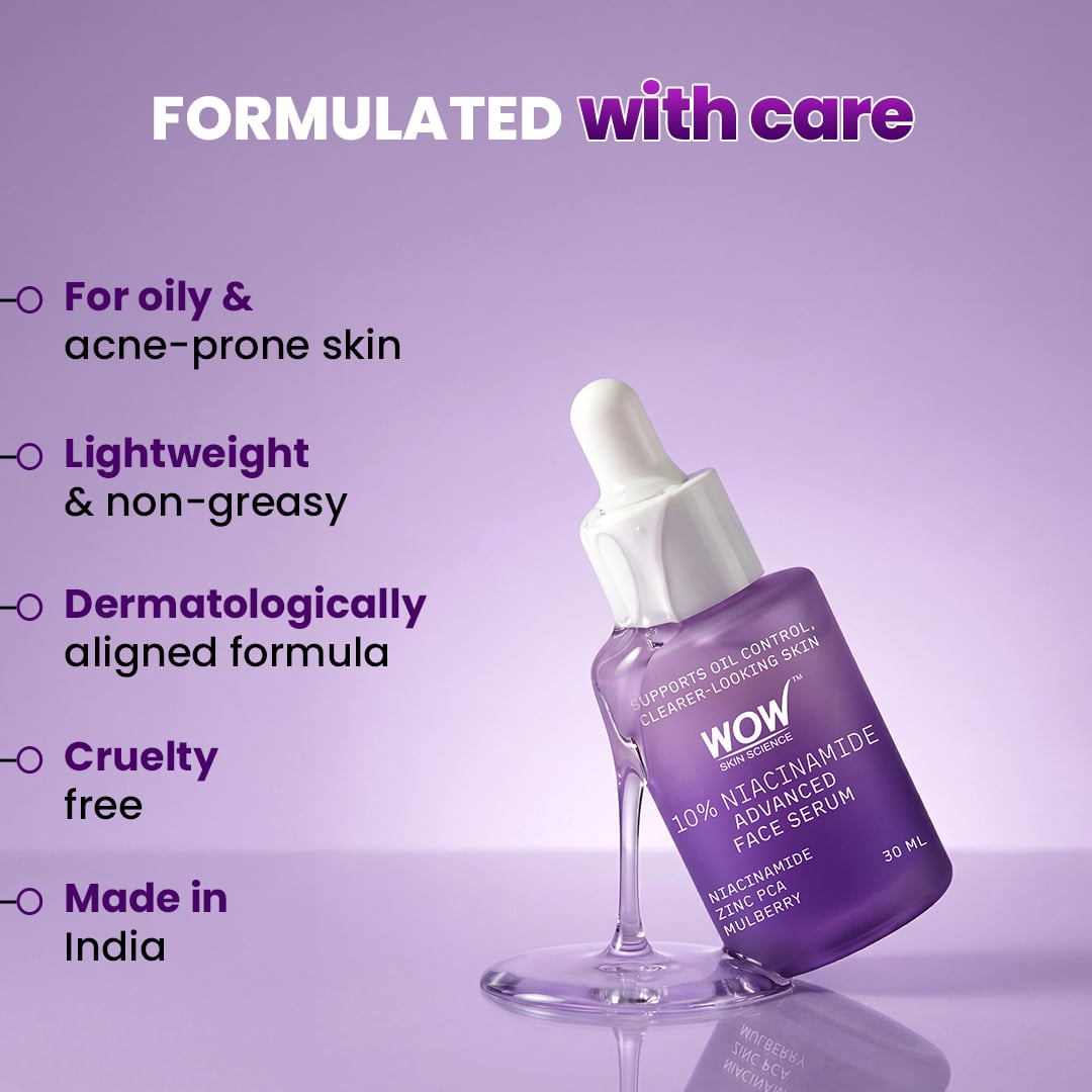 10% Niacinamide Face Serum Controls Oil & Enhances Complexion 30ml