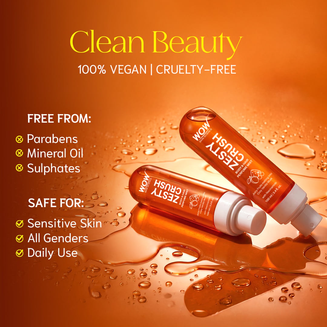 Zesty Crush Perfume Mist Invigorating Citrus & Vanilla Scent 100ml