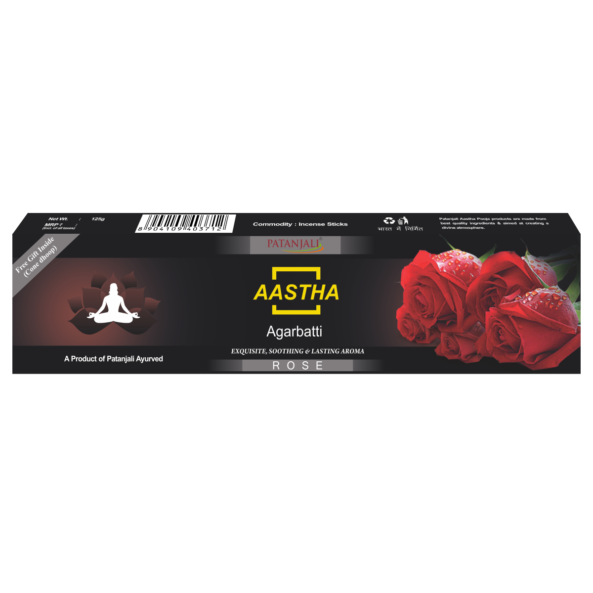 Aastha Agarbatti Rose (150 g) 125g