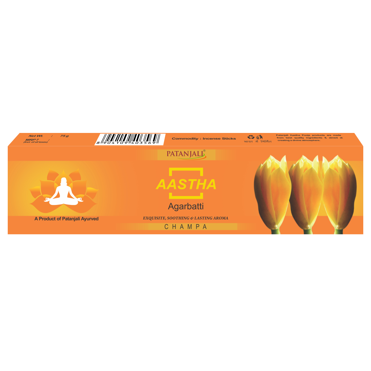 Aastha Agarbatti Champa (75 g)