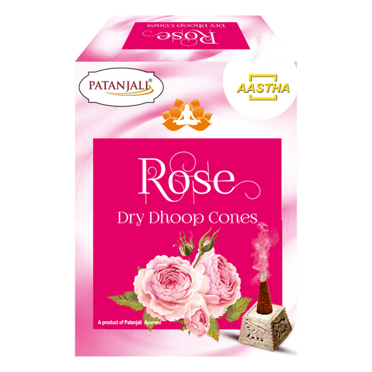 Aastha Rose Dry Dhoop Cone