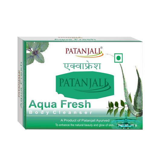 【Patanjali】 Ojas Aquafresh Body Cleanser｜オジャス アクアフレッシュ ボディクレンザー（石けん）｜75g