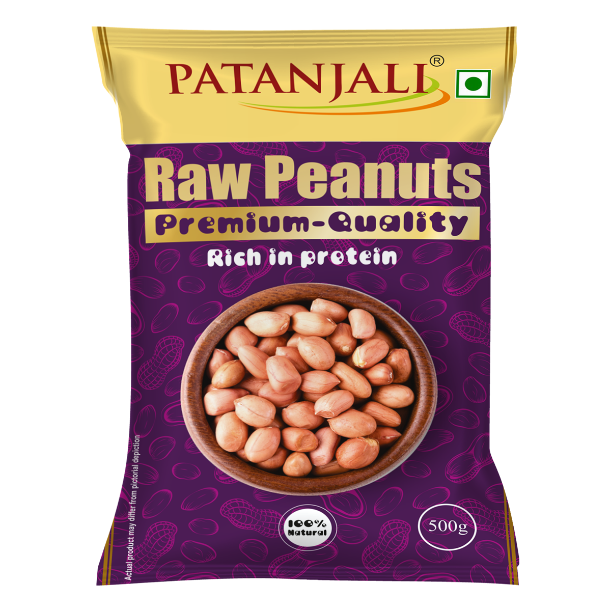 Patanjali Raw Peanuts (500 g)