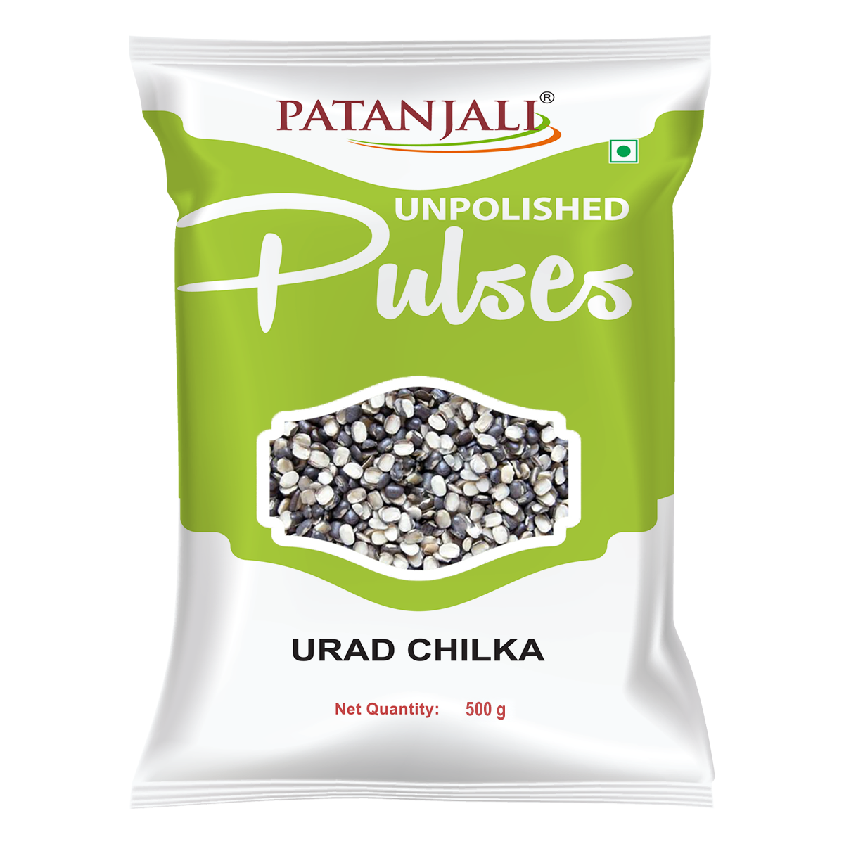 Patanjali Unpolished Urad Chilka (1 kg) 500g
