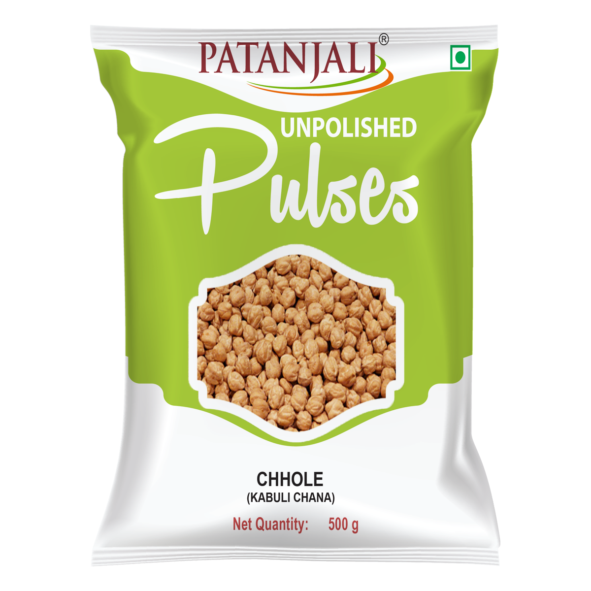 Patanjali Unpolished Chhole (Kabuli Chana) (1 kg) 500g
