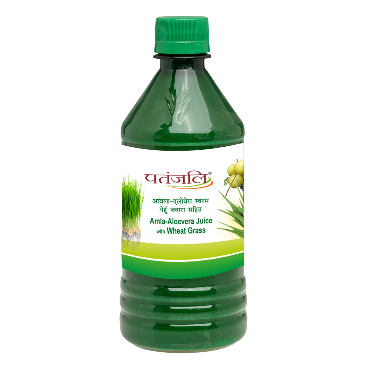 Patanjali Amla-Aloevera with Wheatgrass Juice (500 ml)