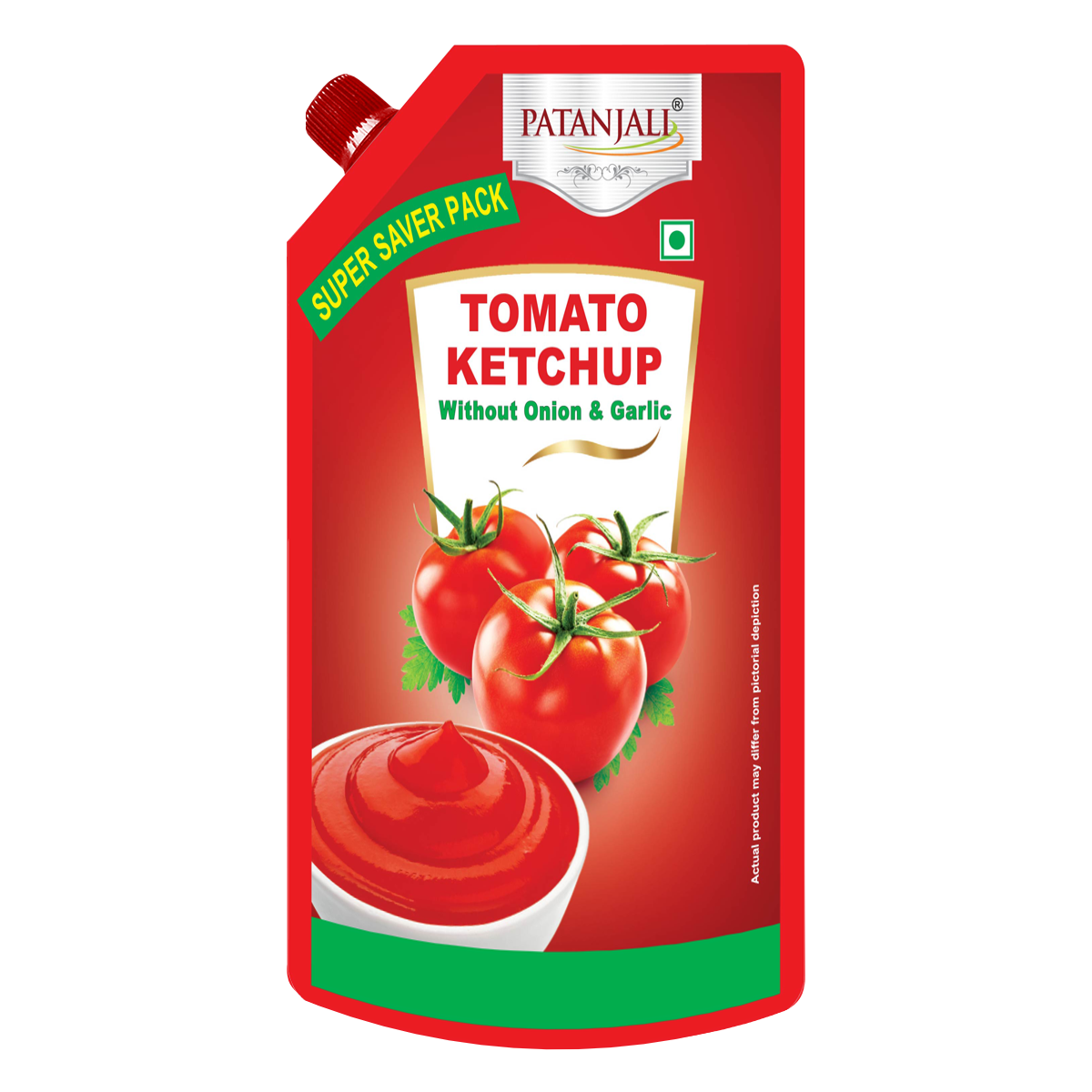 Patanjali Tomato Ketchup W/o Onion Garlic (P) (950 g) 450g