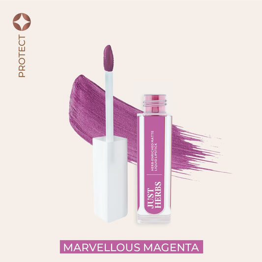 【Just Herbs】 Herb-enriched Matte Liquid Lipstick 11 Marvellous Magenta