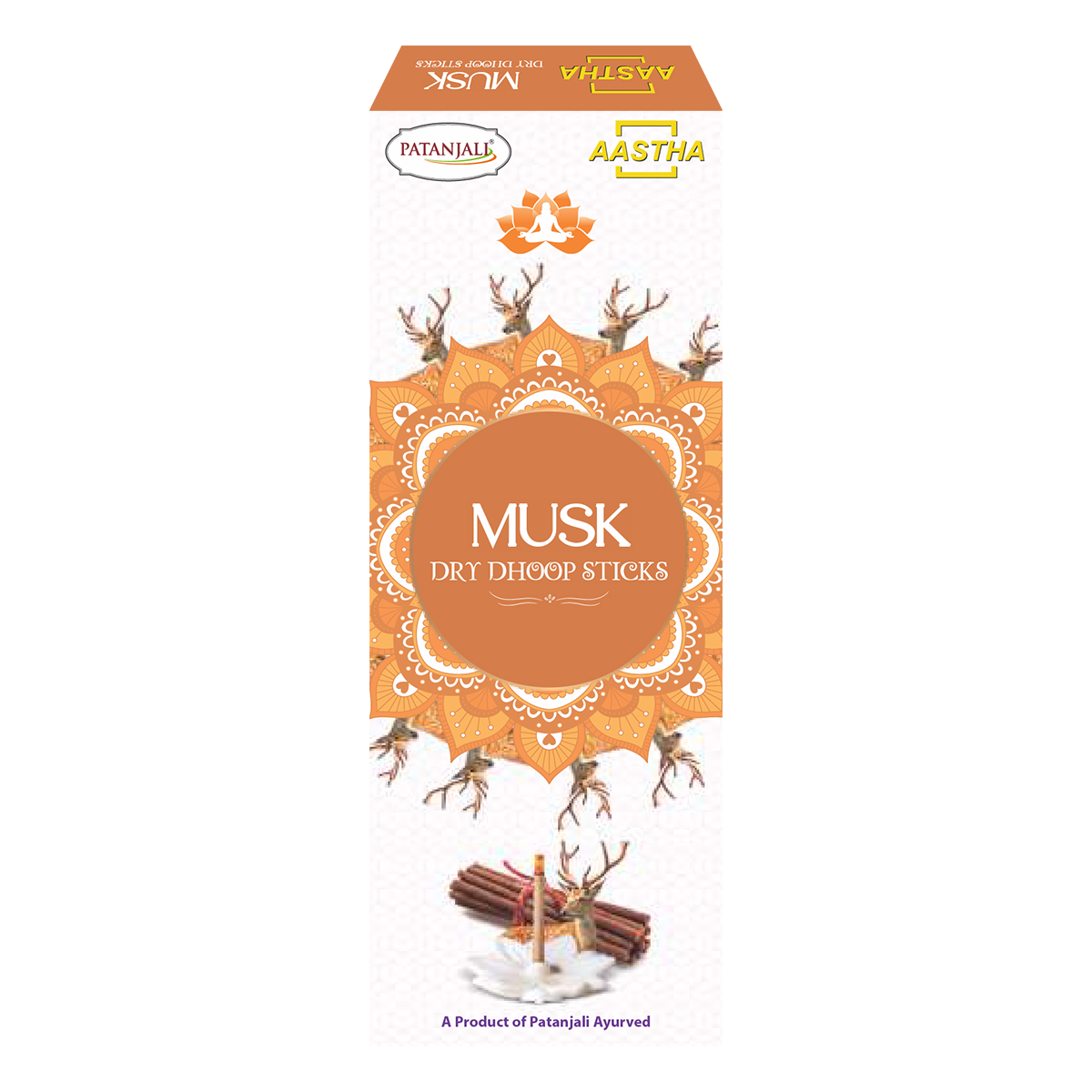 Aastha Dry Dhoop Sticks Musk 8 N