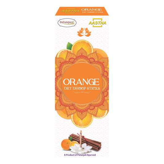Aastha Dry Dhoop Sticks Orange-8 N