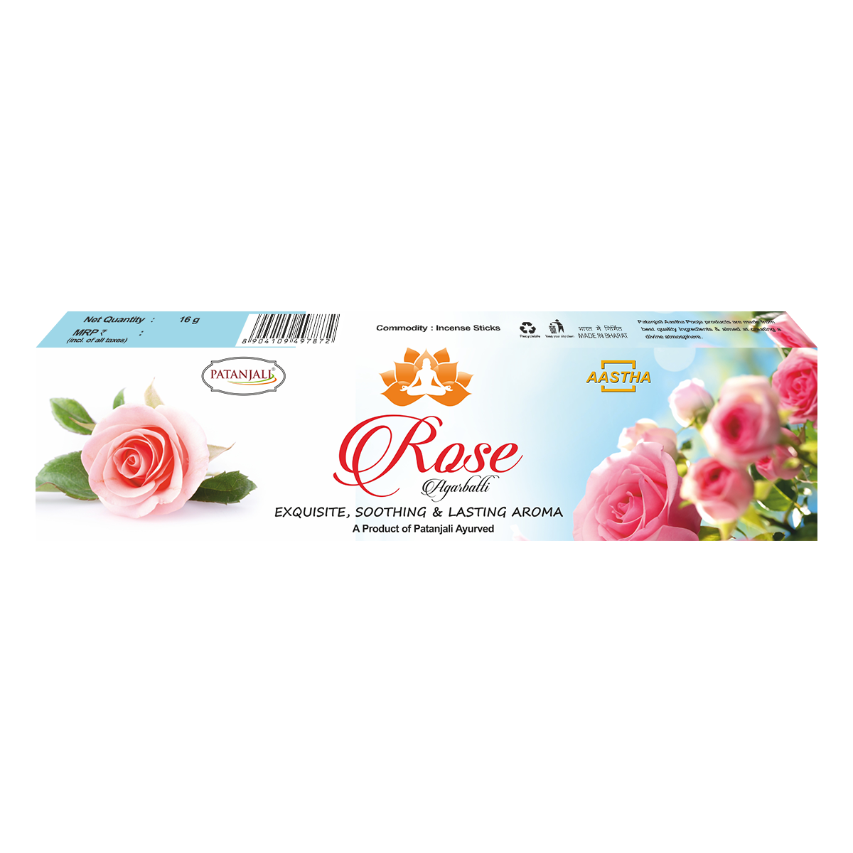 Aastha Agarbatti Rose (150 g) 16g