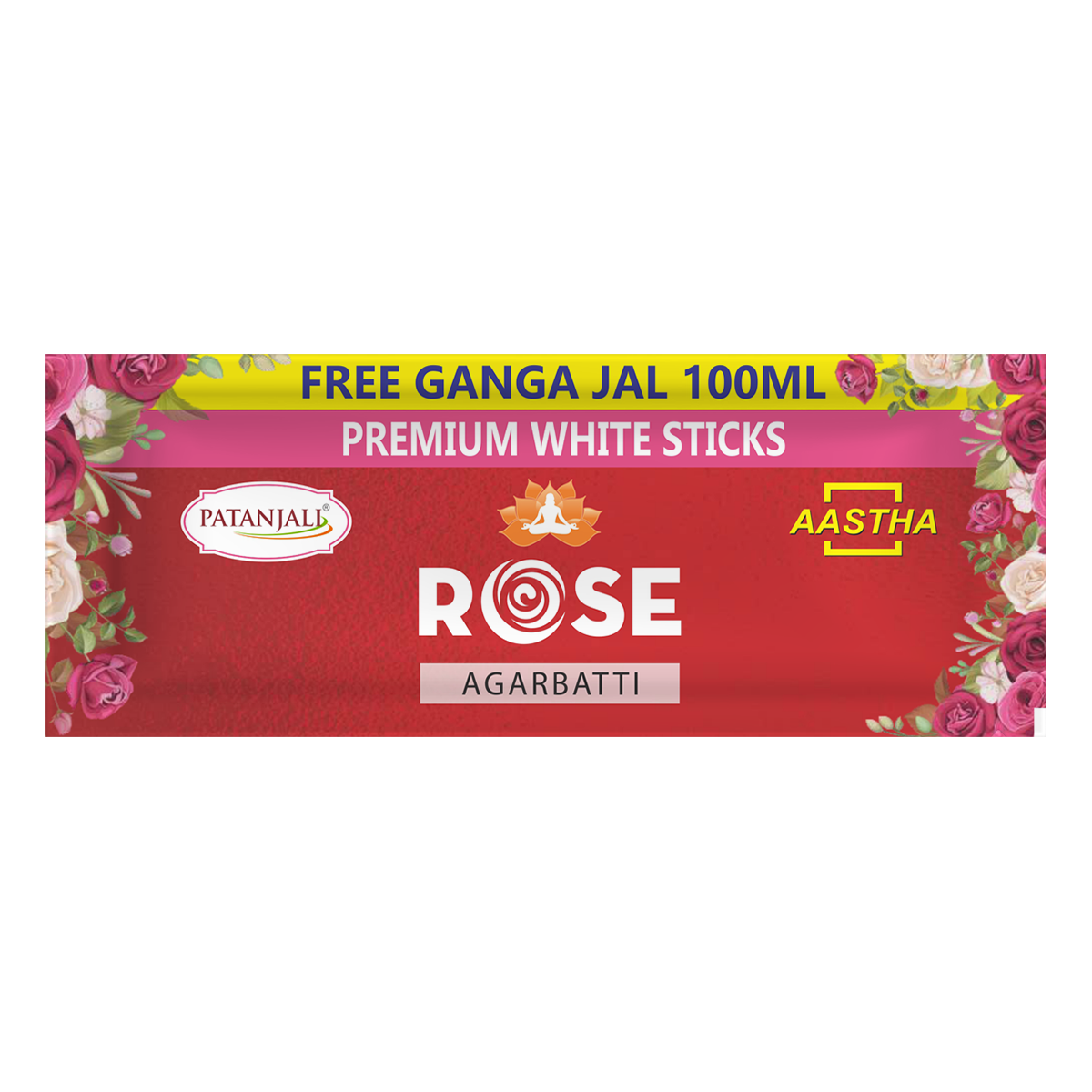 Patanjali Aastha Agarbatti White Stick Rose