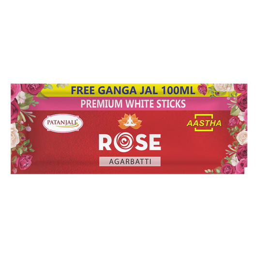 Patanjali Aastha Agarbatti White Stick Rose