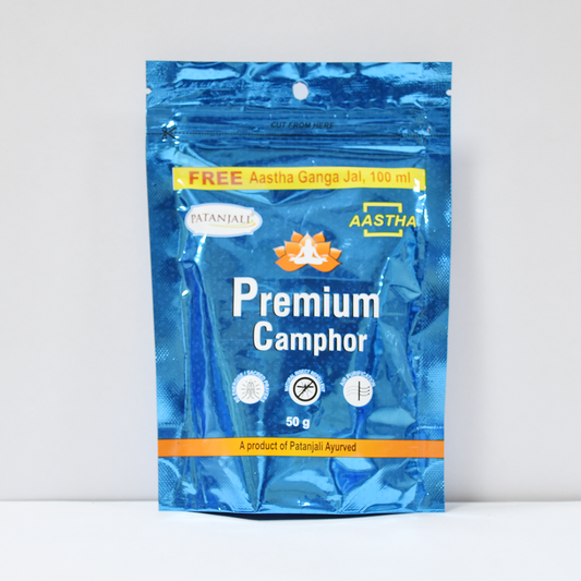 Aastha Premium Camphor-50 G Free Gangajal