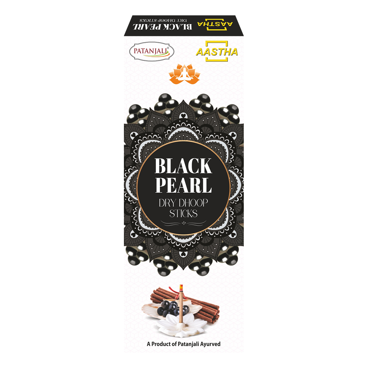 Aastha Dry Dhoop Sticks Blackpearl -8 N