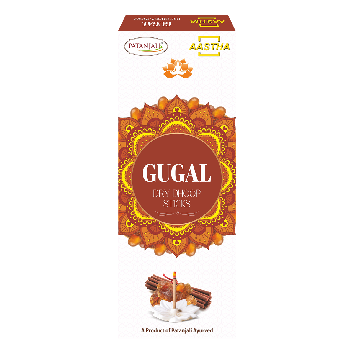 Aastha Dry Dhoop Sticks Gugal-8 N