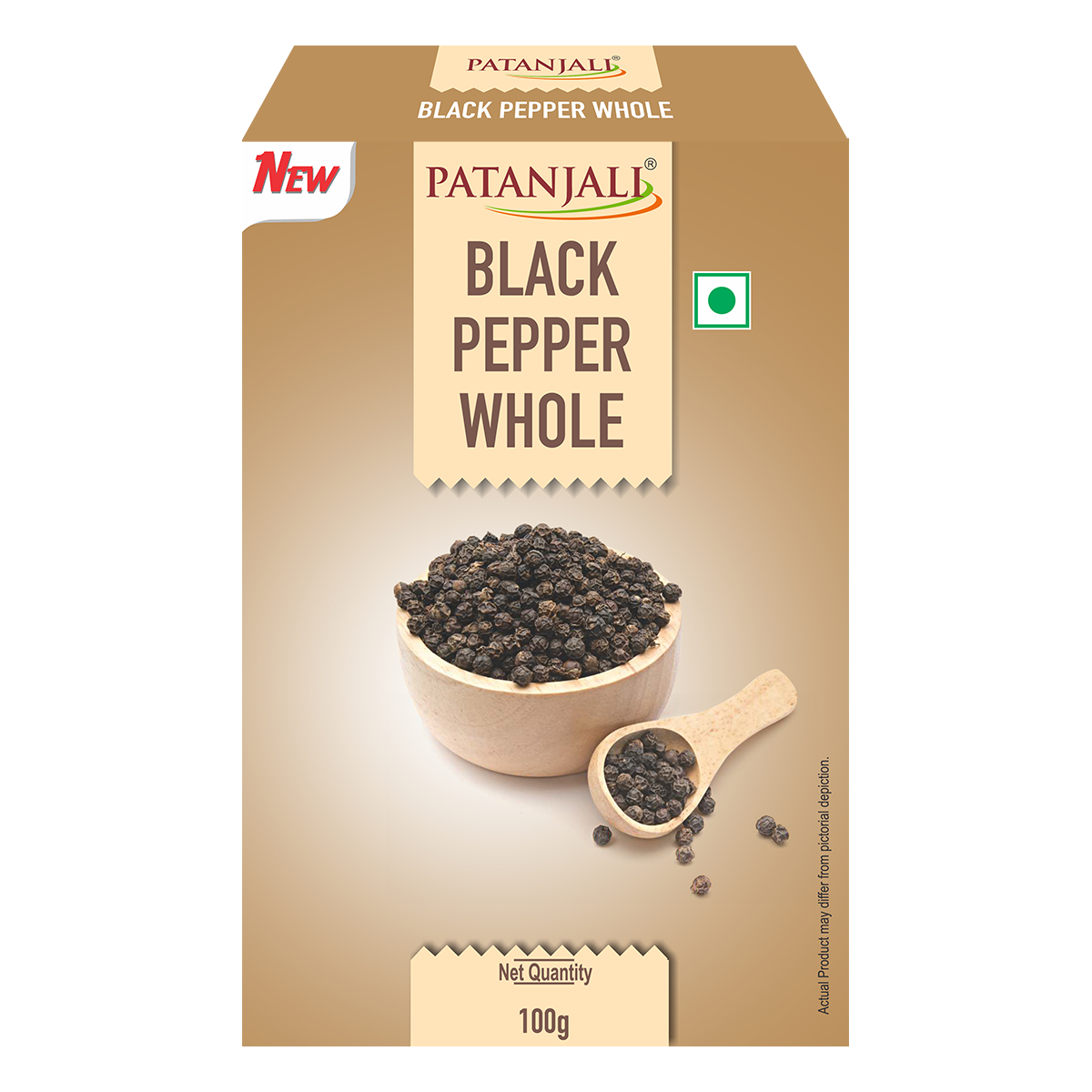 Patanjali Black Pepper Whole (100 Gram)