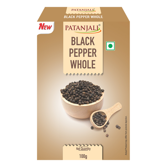 Patanjali Black Pepper Whole (100 Gram)