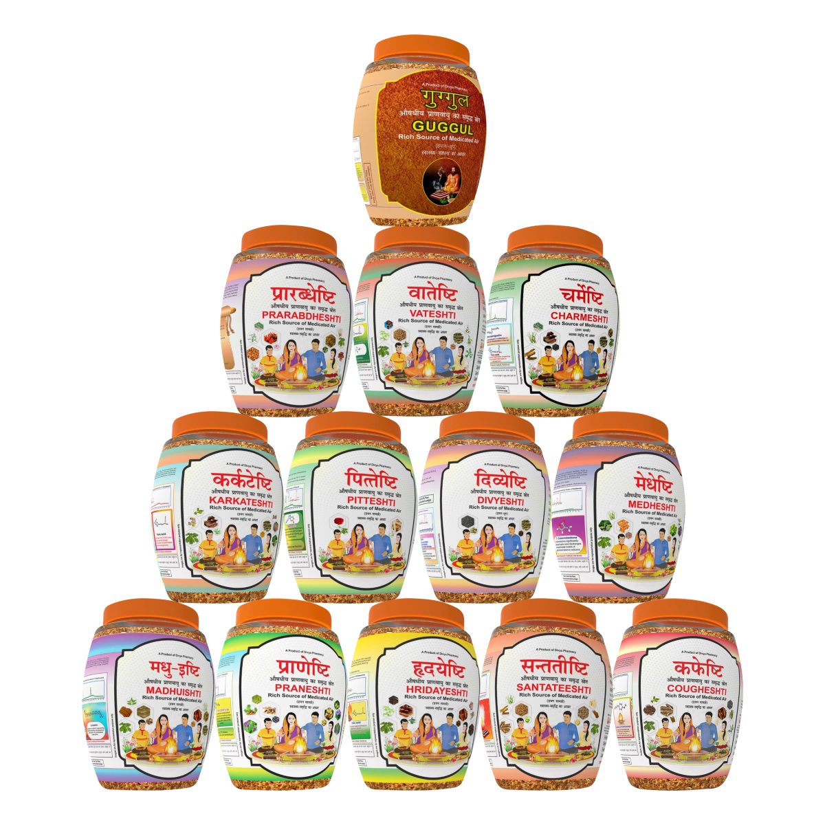 Divya Hawan Samagri Kit (13 Jars)