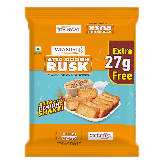 Patanjali Atta Doodh Rusk (300 Gram)