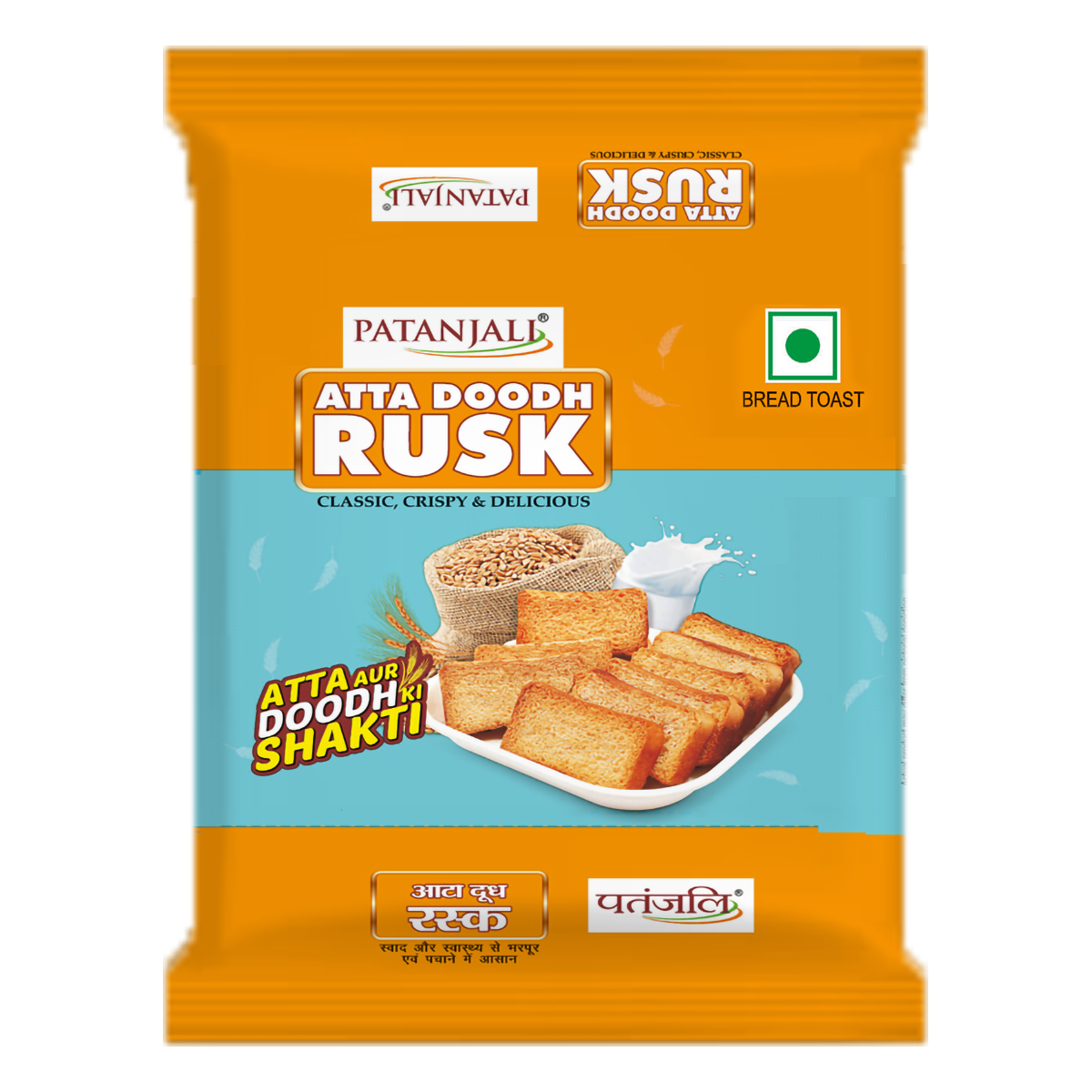 Patanjali Atta Doodh Rusk (300 Gram) 182g
