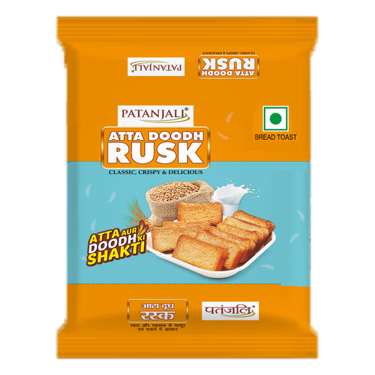 Patanjali Atta Doodh Rusk (300 Gram) 182g