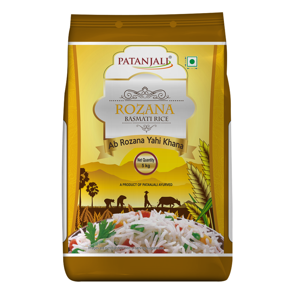 Patanjali Rozana Basmati Rice 5000g
