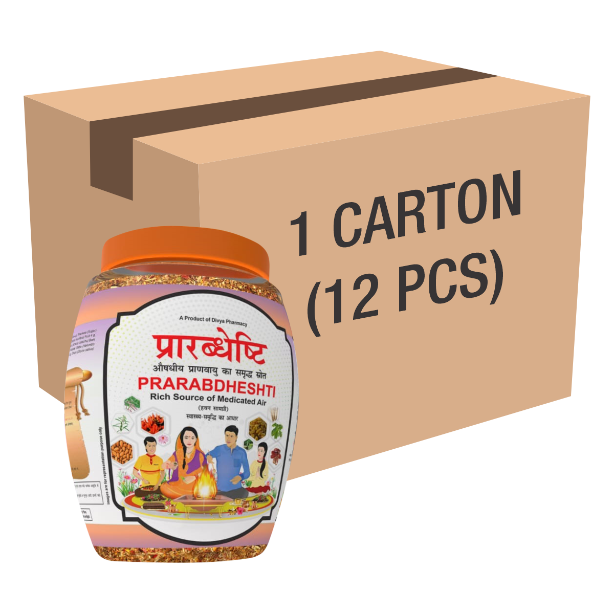 Divya Prarabdheshti (Hawan Samagri)400g 1 CLD (12 Pcs)