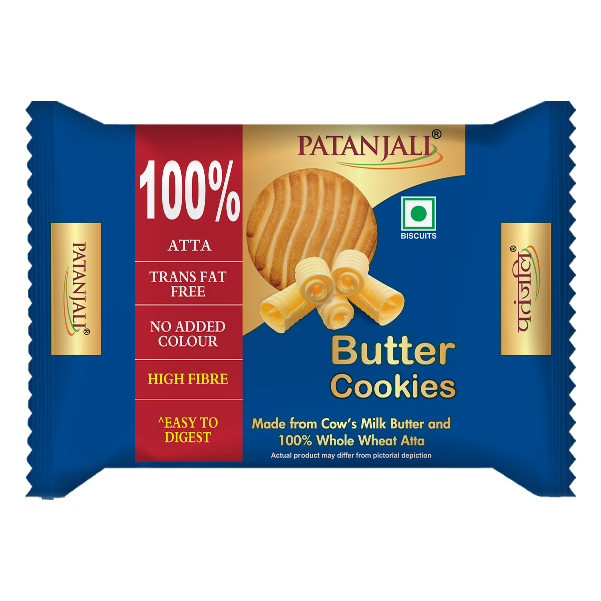 Patanjali Butter Cookies (60 Gram) 120g