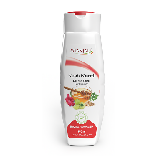 Patanjali Kesh Kanti Hair Cleanser Silk & Shine (200 ml)