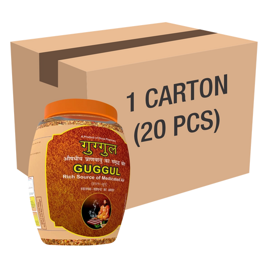 Divya Guggul Havan Dhoop 250g Jar 1 CLD (20 Pcs)