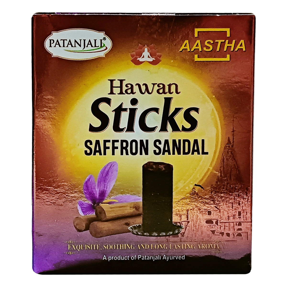 Aastha Hawan Stick Saffron Sandal-20 N