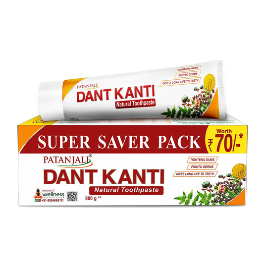 Patanjali Dant Kanti Natural Toothpaste (100 g) 800g