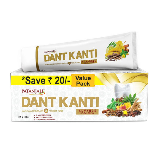Patanjali Dant Kanti Dental Cream (Advance) 2x100-g