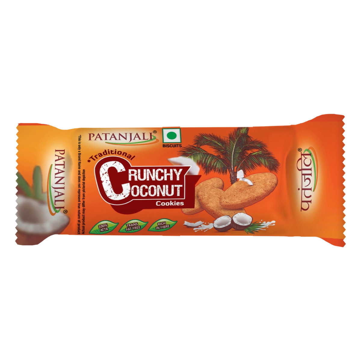 Patanjali Crunchy Coconut Cookies 70g