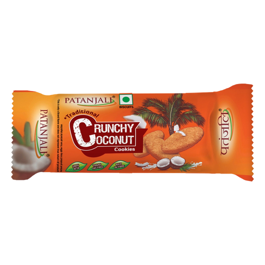 Patanjali Crunchy Coconut Cookies 70g