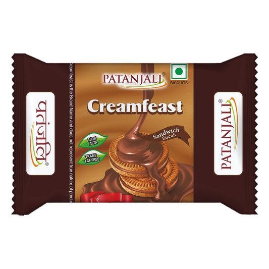 Patanjali Creamfeast Chocolate Biscuit 65g