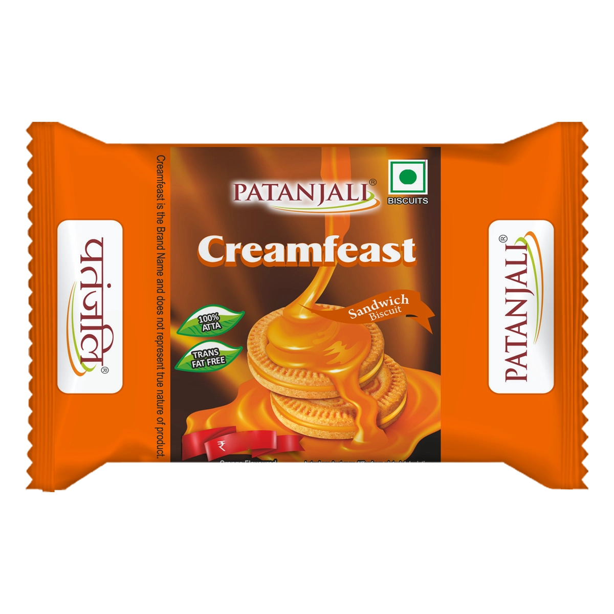 Patanjali Creamfeast Orange Biscuit 65g