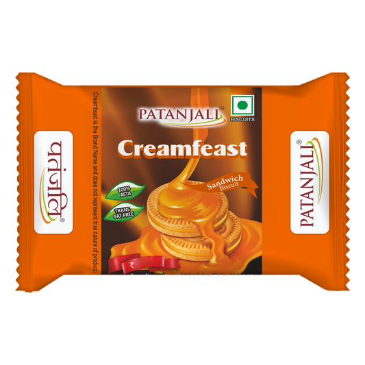 Patanjali Creamfeast Orange Biscuit 65g