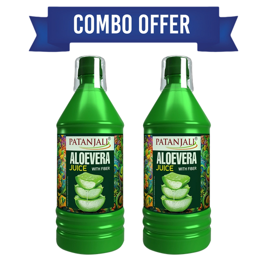 Combo Aloevera Juice Fibre 1L (Pack Of 2)