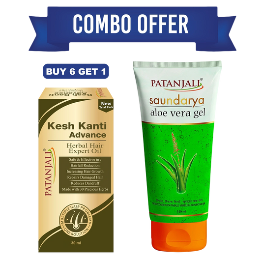 Combo - Keshkanti Advance Herbal Hair Expert Oil-30ml (B6 G1) Aloe vera gel 150ml